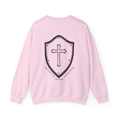 The Lord Is My Strength And My Shield Crewneck Sweatshirt